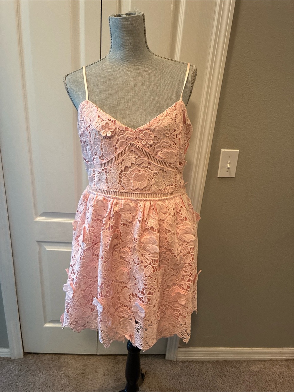 Altar’d state ladies pink eyelet dress size XL
